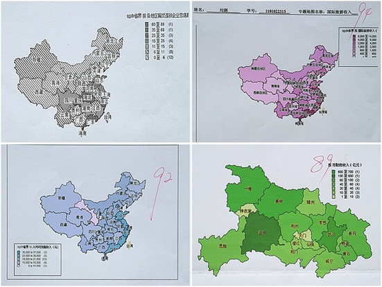 武汉高校最具创意考试：大学生自制专题地图