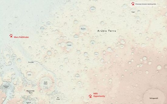 英测绘局绘制第一张火星地图
